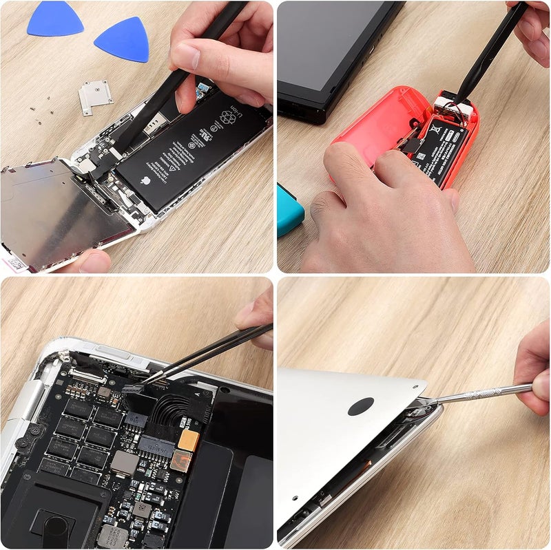 STREBITO Spudger Pry Tool Kit 12 Piece Opening Tool, Metal & Plastic Spudger Tool Kit, Prying Cleaning & Open Tool for iPhone, Laptop, iPad, Cell Phone, MacBook, Tablet, Computer, PS4, Electronics - Image 3